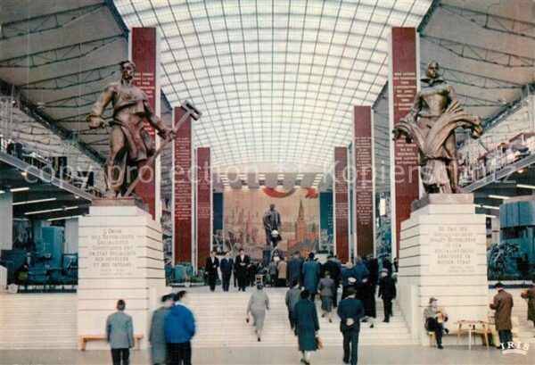 Exposition Universelle Bruxelles 1958 Pavillon de l'U.R.S.S. Grand Hall