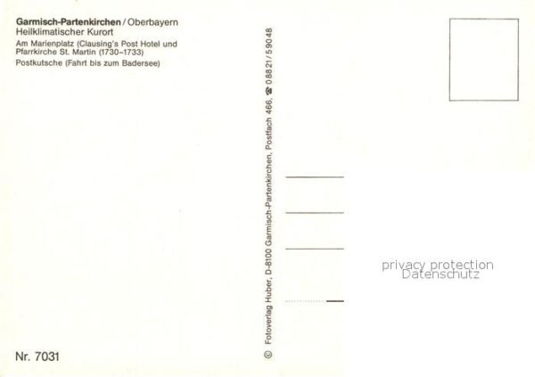 Postkutsche Garmisch-Partenkirchen Marienplatz Pfar – Bild 2