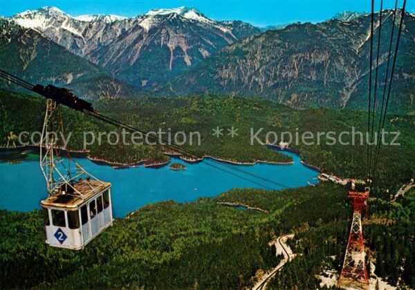 Seilbahn Zugspitze Eibsee Ammergauer Alpen