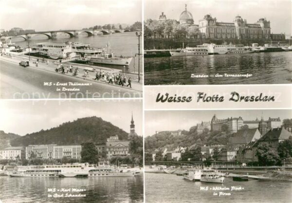 Motorschiffe Weisse Flotte Dresden MS Ernst Thälmann