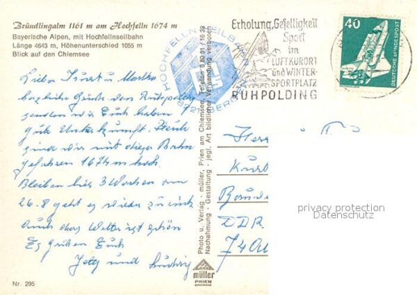 Seilbahn Hochfelln Bründlingalm Chiemsee – Bild 2