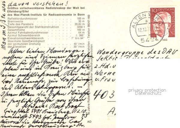 Astronomie Radioteleskop Effelsberg – Bild 2