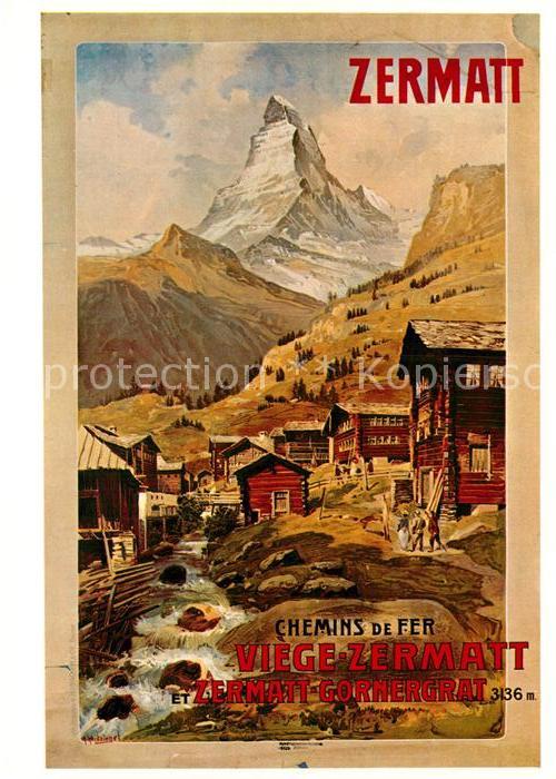 Eisenbahn Visp-Zermatt-Bahn Zermatt-Gornergrat-Ba