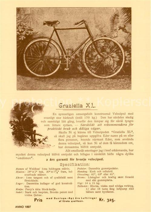 Fahrrad Graziella XL 1897 Stockholm