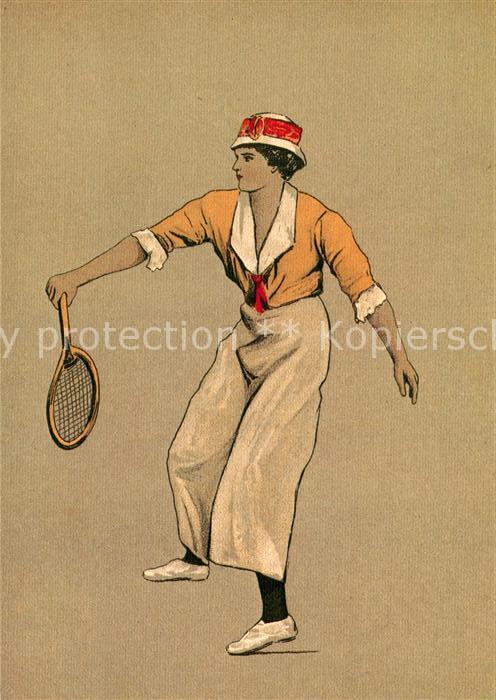 Tennis Künstlerkarte Carlo Pellegrini