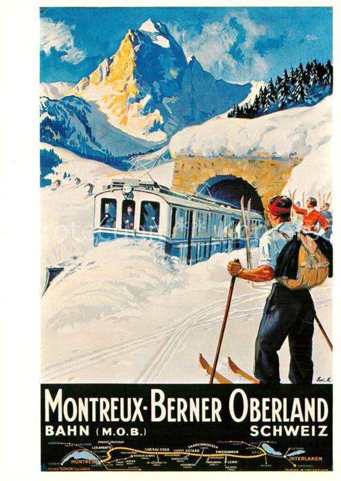 Eisenbahn Chemins de Fer Montreux-Oberland Bernoi