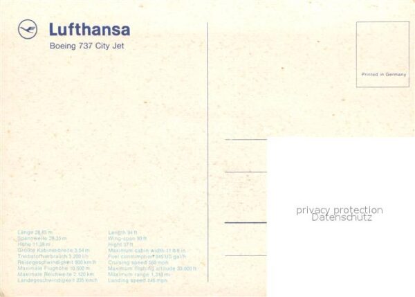 Lufthansa Boeing 737 City Jet – Bild 2