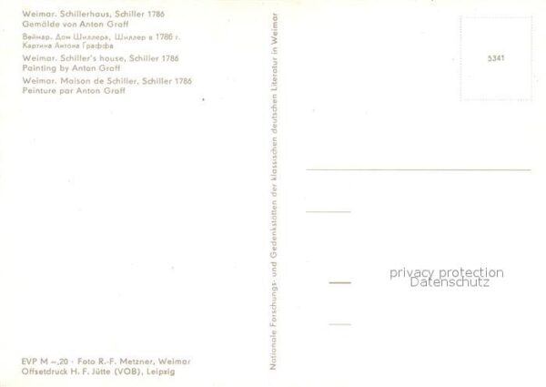 Schiller Friedrich Weimar Schillerhaus Gemälde Anton Graff – Bild 2