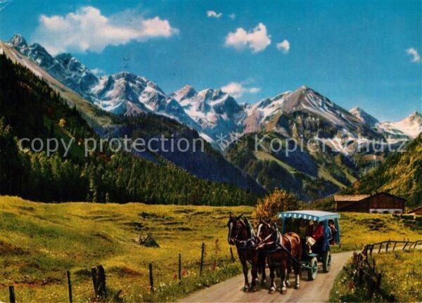 Pferdekutschen Stellwagen Birgsautal