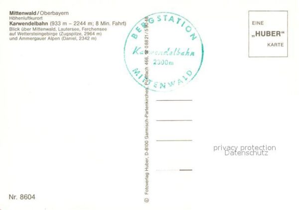 Seilbahn Karwendel Mittenwald Lautersee Ferchens – Bild 2