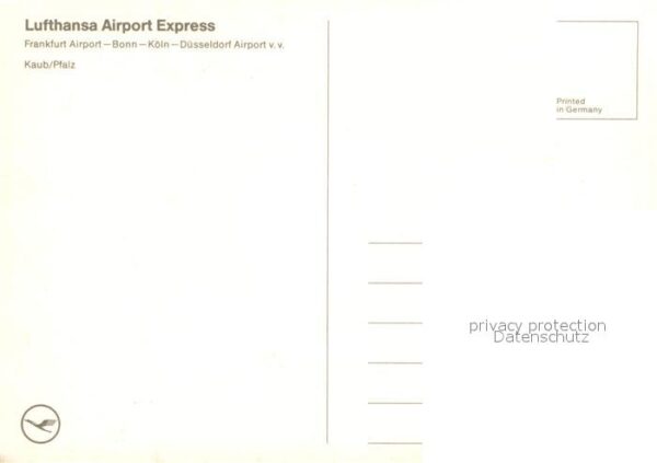 Eisenbahn Lufthansa Airport Express Kaub Pfalz – Bild 2