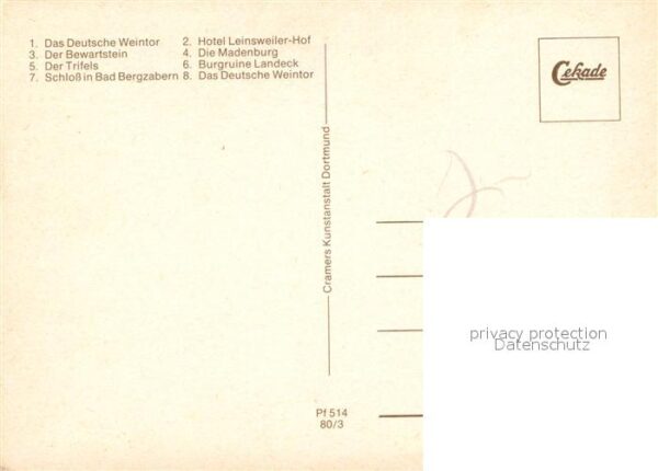 Gedicht auf AK O Pfälzer Land wie schön bist du – Bild 2