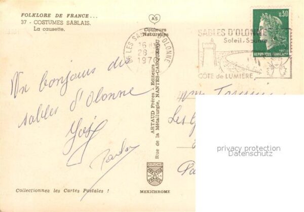 Trachten Frankreich Les Sables-d_Olonne Causette – Bild 2