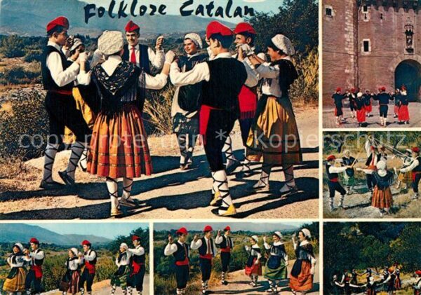 Tanz Taenzer La Sardana Trachten Folklore Catalan