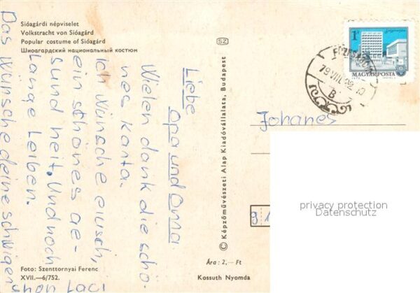 Trachten Ungarn Sioagard Nepviselet – Bild 2