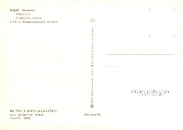 Trachten Ungarn Bujak Nepviselet – Bild 2