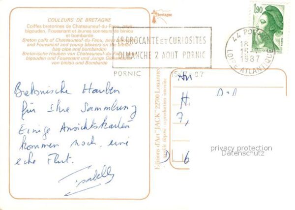 Trachten Frankreich Bretagne Chateauneuf-du-Faou – Bild 2