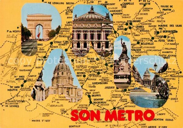 U-Bahn Subway Underground Metro Stations de Metro Paris Etoile De Gaull