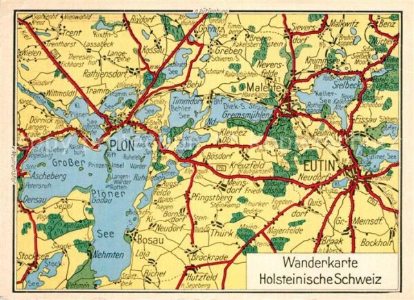 Wandern Wanderkarte Holsteinische Schweiz Eutin