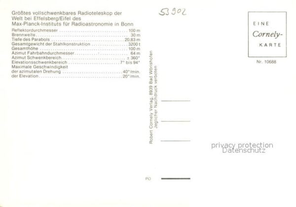 Astronomie Radioteleskop Effelsberg Eifel – Bild 2
