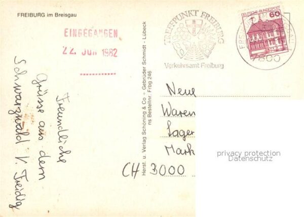 Gedicht auf AK Das Bild am Schwabentor Karl Mayer Frei – Bild 2