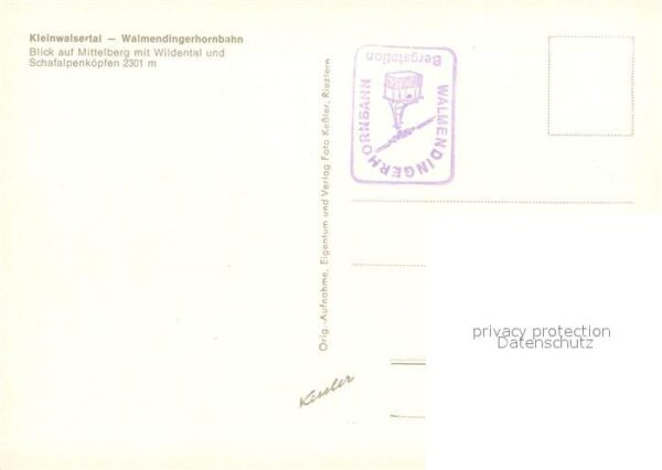 Seilbahn Walmendingerhorn Kleinwalsertal Mittelb – Bild 2