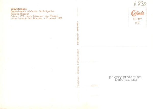 Theater Rokoko-Theater Schwetzingen – Bild 2