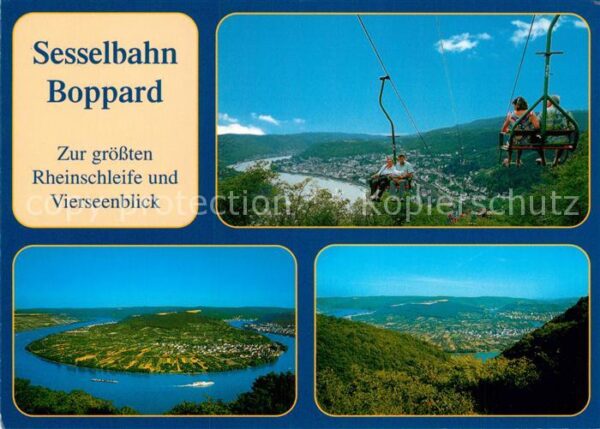 Sessellift Boppard Rheinschleife Vierseenblick