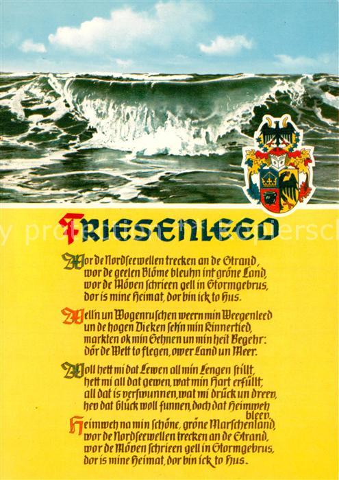Liederkarte Friesenleed