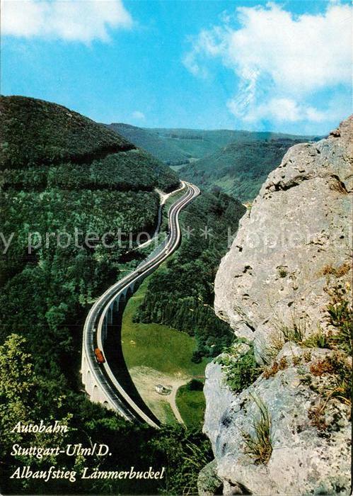 Autobahn Stuttgart-Ulm Albaufstieg Lämmerbuckel