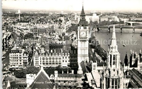 London Fliegeraufnahme Victoria Tower Houses o