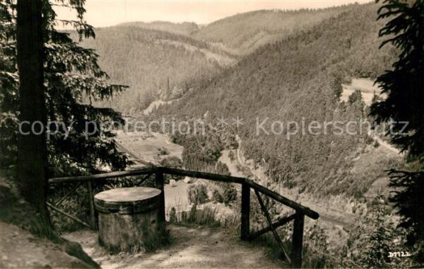 Sitzendorf Thueringen Blick vom Annafels