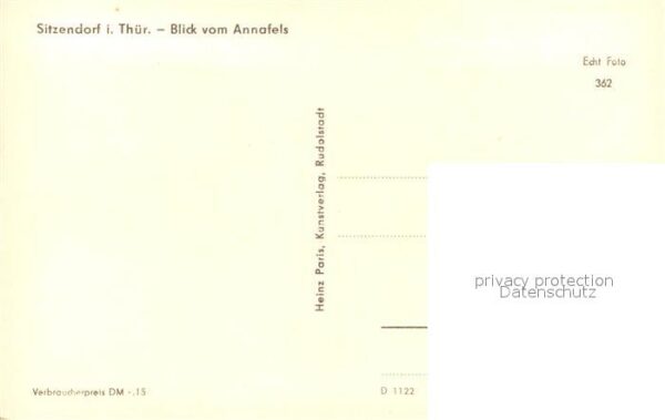 Sitzendorf Thueringen Blick vom Annafels – Bild 2