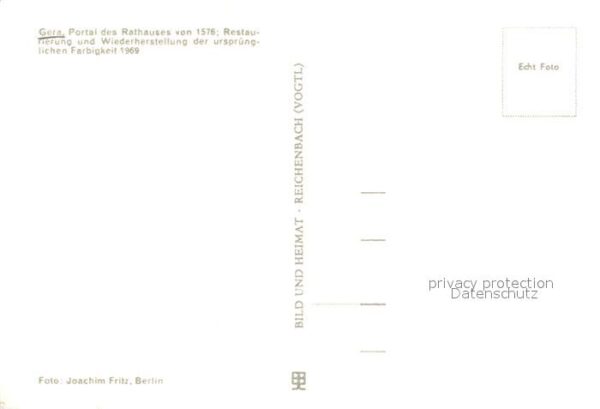 Gera Portal des Rathauses – Bild 2