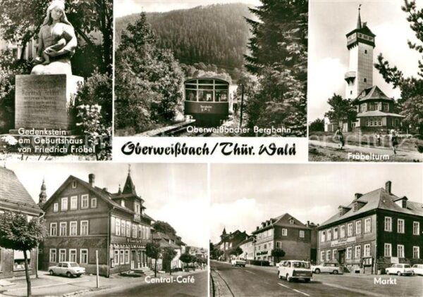 Oberweissbach Bergbahn Fröbelturm Markt Central-Cafe