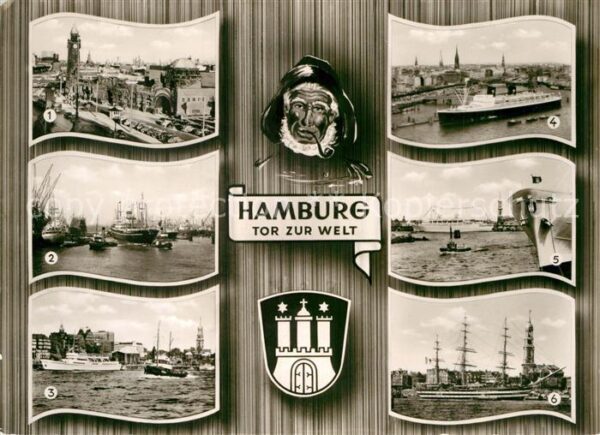 Hamburg St. Pauli Landungsbrücken Hafen Segelsc