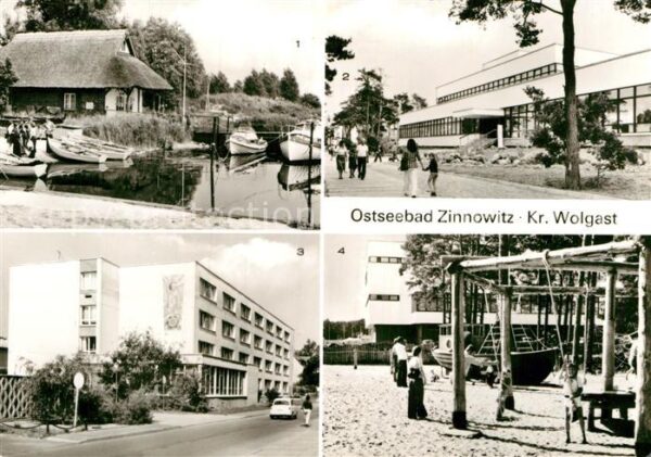 Zinnowitz Ostseebad Bootshafen Achterwasser Erholungsheim I