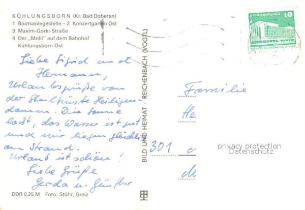 Kuehlungsborn Ostseebad Molli Bahnhof Konzertgarten Strand – Bild 2