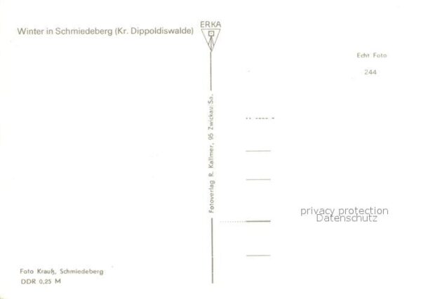 Schmiedeberg  Dippoldiswalde Im Winter – Bild 2
