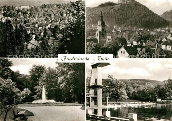 Friedrichsroda Freibad Park Kirche