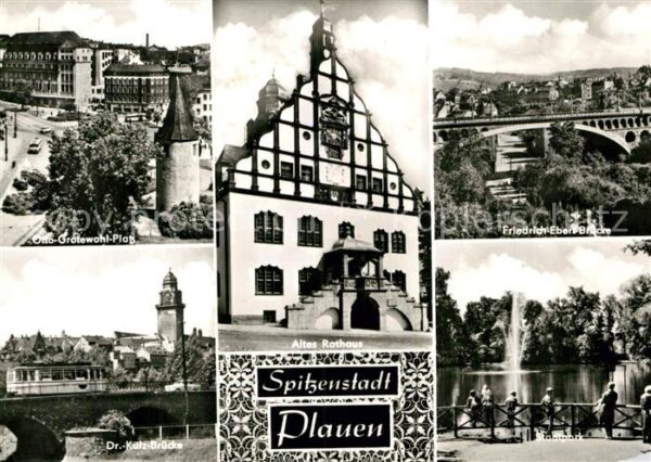 Plauen Vogtland Otto-Grotewohl-Platz Friedrich-Ebert-Br