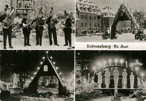 Schneeberg Erzgebirge Weihnachtspyramiden Blaskapelle
