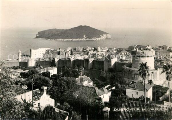 Dubrovnik Ragusa Sa Lokrumon mit Insel