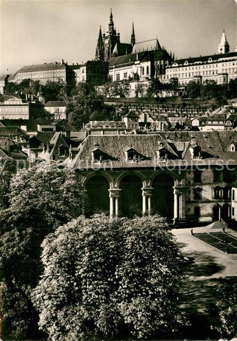 Praha Prahy Prague Castle from Valdstejn Garden