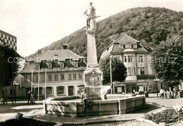 Suhl Thueringer Wald Waffenschmiedbrunnen Karl-Marx-Platz