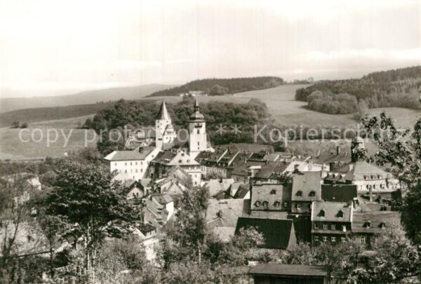 Schwarzenberg Erzgebirge Fliegeraufnahme mit Schloß