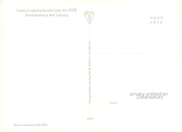 Markkleeberg Landwirtschaftliche Ausstellung der DDR – Bild 2