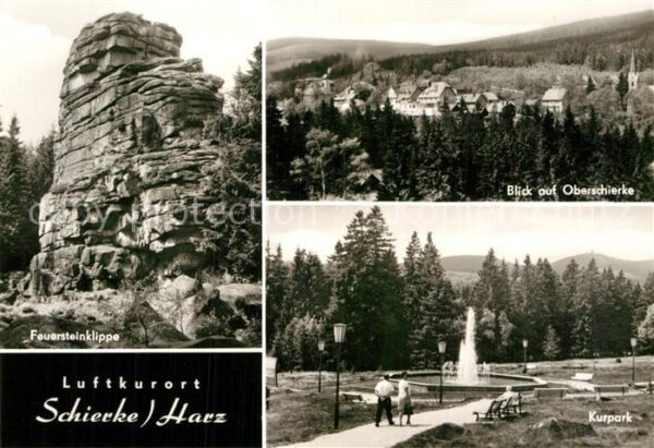Schierke Harz Feuersteinklippe Oberschierke Kurpark