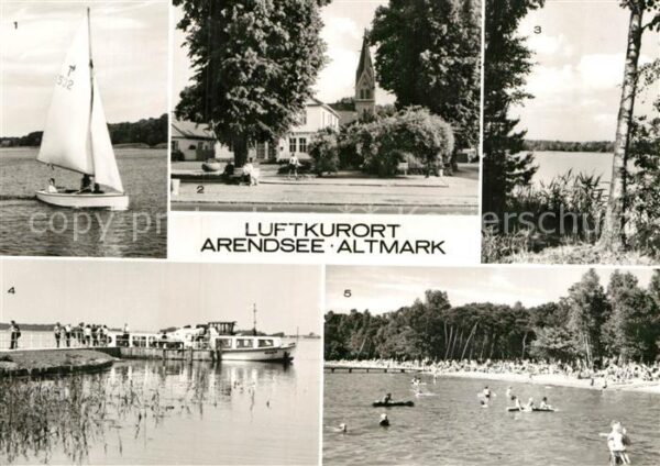 Arendsee Altmark Rathaus Schramper-Eck Schiff-Seeadler M