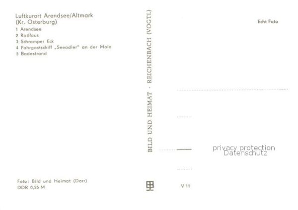 Arendsee Altmark Rathaus Schramper-Eck Schiff-Seeadler M – Bild 2